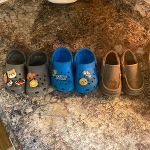 Crocs bundle , toddler size 7